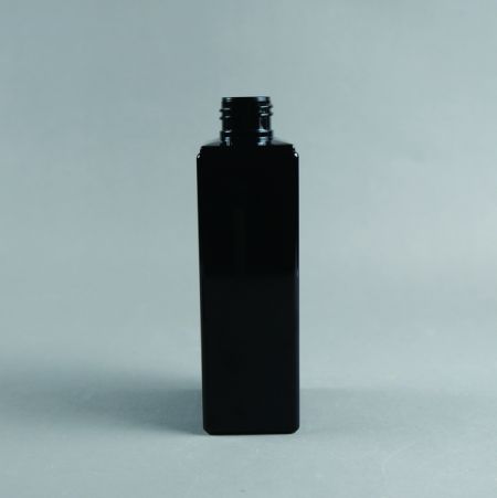 Bouteille PETG Rectangulaire Noire